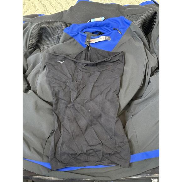 KJUS Nuna Ski Jacket 100% Duck Down Hooded Blue Gray Womens 36/ S Zip Pockets - Picture 9 of 9